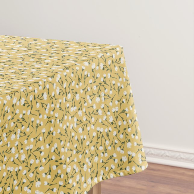 Nappe Petit motif floral Ditsy Meadow - Crème Moutarde (In Situ)
