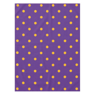 Nappe Petit Motif Pois : Purple et or