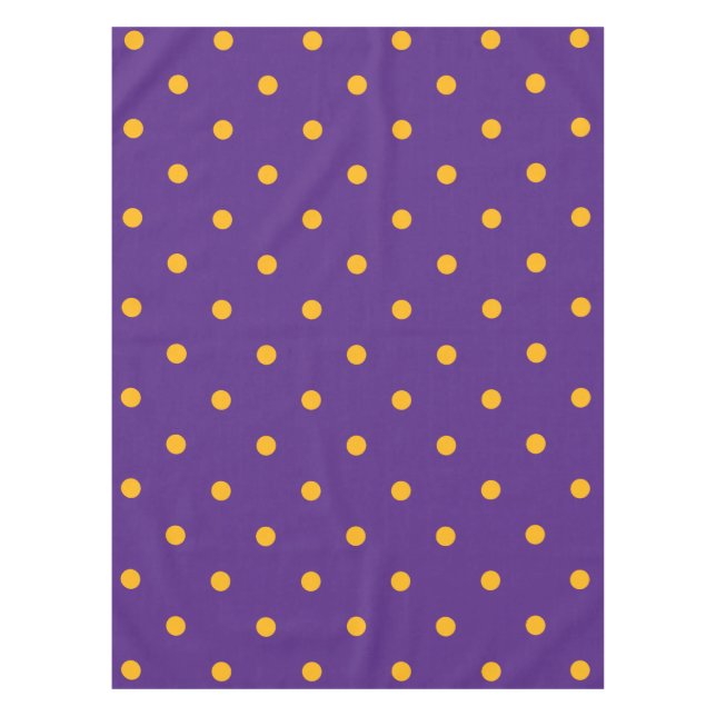 Nappe Petit Motif Pois : Purple et or (Devant)