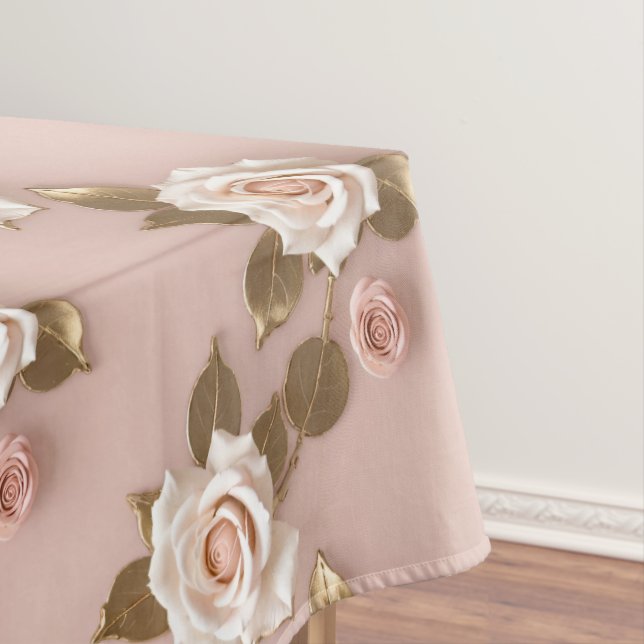 Nappe Petite Roses In Shades Of Ivory And Gold (In Situ)