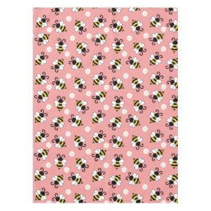 Nappe Petites abeilles mignonnes et fleurs marguerites m