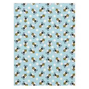 Nappe Petites abeilles mignonnes et fleurs marguerites m