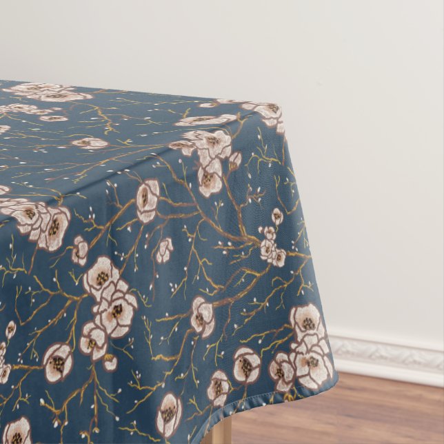 Nappe Petites fleurs bleu clair motif (In Situ)