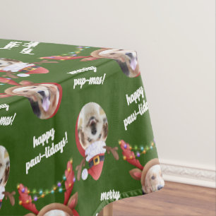 Nappe Photo Deux Chiens Joyeux Noël Petit + Moyen