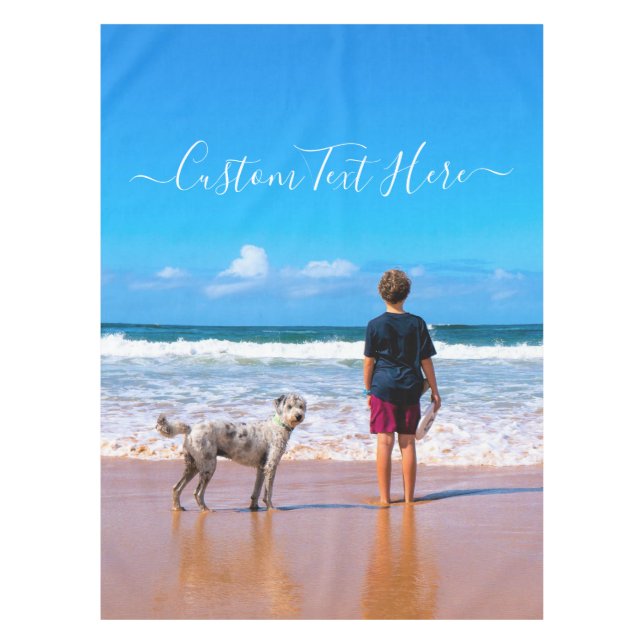 Nappe Photo et texte personnalisés - Votre propre design (Devant)