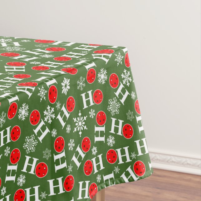 Nappe Pickleball Noël Flammes de neige Red Green Ho Ho H (In Situ)