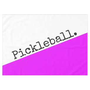 Nappe PICKLEBALL Tropical rose blanc mince Bloc de coule