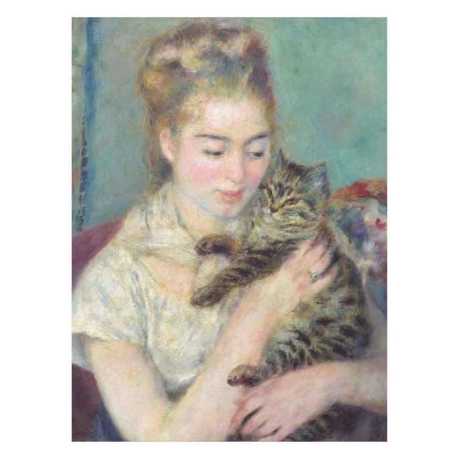 Nappe Pierre-Auguste Renoir - Femme avec chat (Devant)