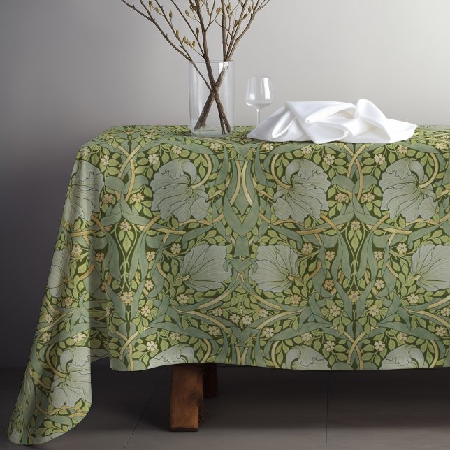 Nappe Pimpernel William Morris Motif d'or vert (Créateur téléchargé)
