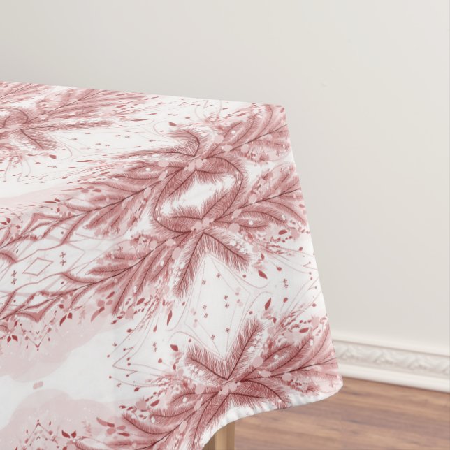 Nappe Pin de Noël Rouge Décoration Neige Belle (In Situ)