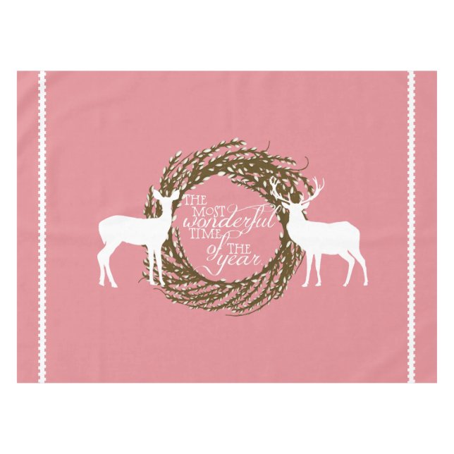 Nappe Pink Deer Les Plus Merveilleux Temps Couverture De (Devant (Horizontal))