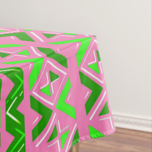 Nappe Pink & Green African Pattern