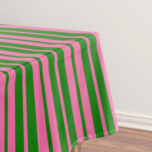 Nappe Pink Green Stylish Stripes Pattern Design  (Créateur téléchargé)