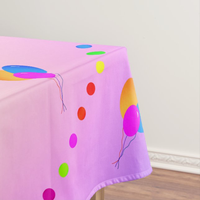 Nappe PINK Joyeux 10e anniversaire | modifiable (In Situ)