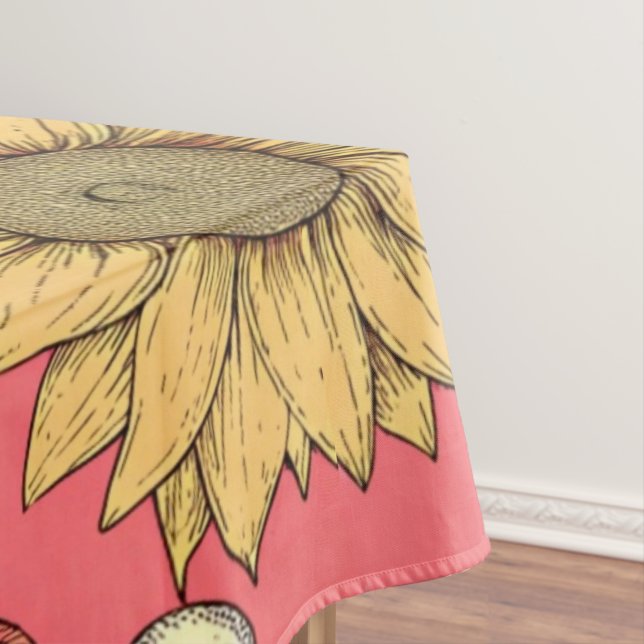 Nappe Pink Sunflowers Christmas (In Situ)