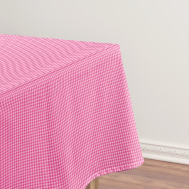 Nappe Pink-White Pastel En vichy-52x70 COTON TABLECLOTH (In Situ)