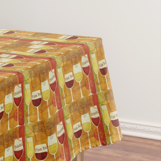 Nappe Pinot blanc rouge moderne Chianti Motif Orange (In Situ)