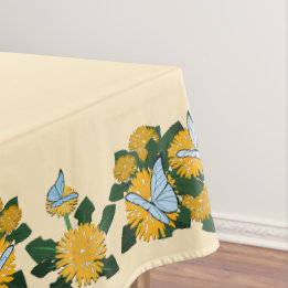 Nappe Pissenlit Papillons Jaunes De Style Moderne