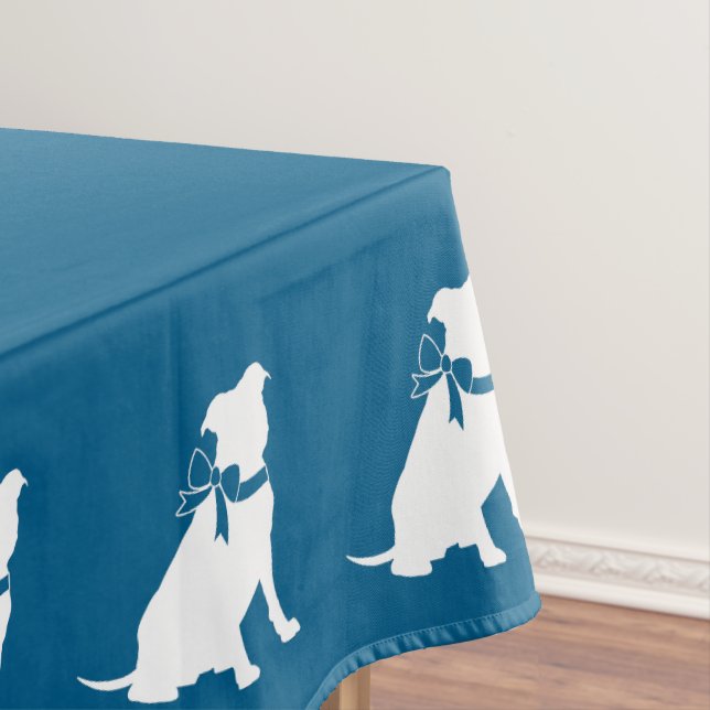 Nappe Pit Bull Chien Baby shower Blue Boy Pitbull (In Situ)
