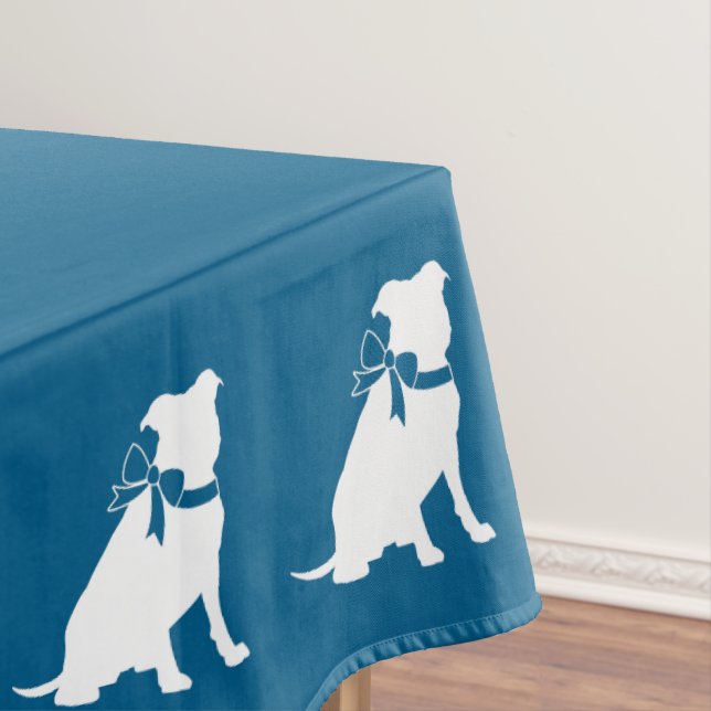 Nappe Pit Bull Chien Baby shower Blue Boy Pitbull (In Situ)