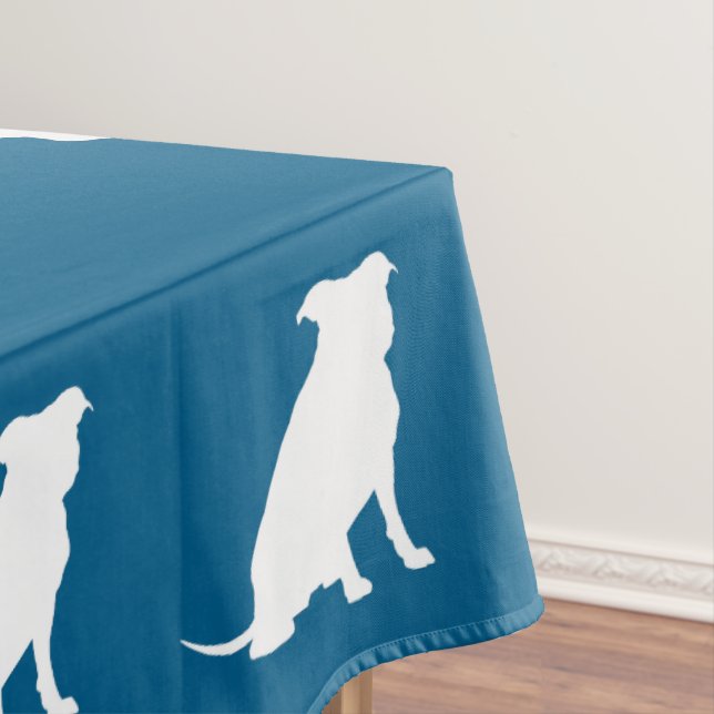 Nappe Pit Bull Chien Baby shower Blue Boy Pitbull (In Situ)