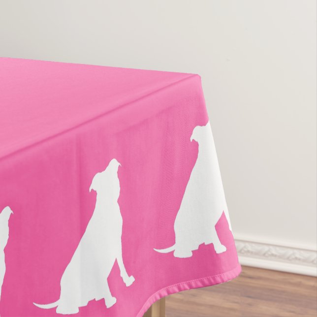 Nappe Pit Bull Chien Baby shower rose fille Pitbull (In Situ)