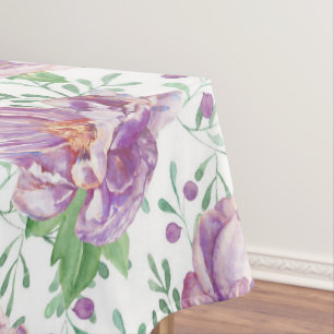 Nappe pivoine de pourpre d'aquarelle
