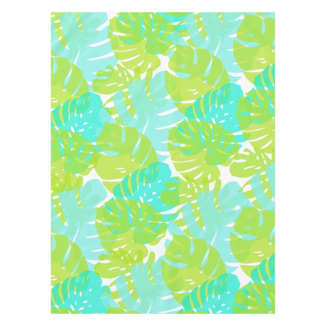 Nappe PixDezines Monstera/Aqua/Lime/do-it-yourself coule (Devant)