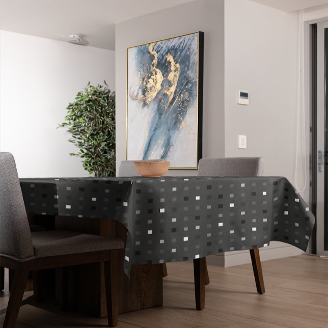 Nappe Pixels Joués Vérifier le Motif noir gris (Créateur téléchargé)