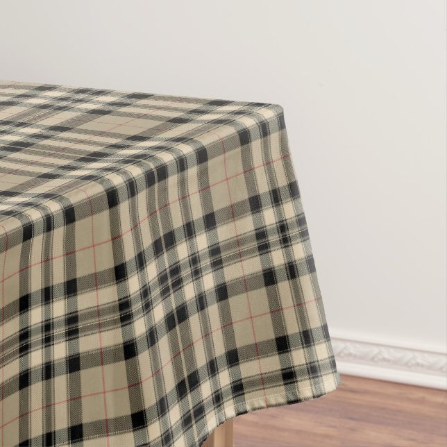 Nappe Plaid Classique Beige Et Noir (In Situ)