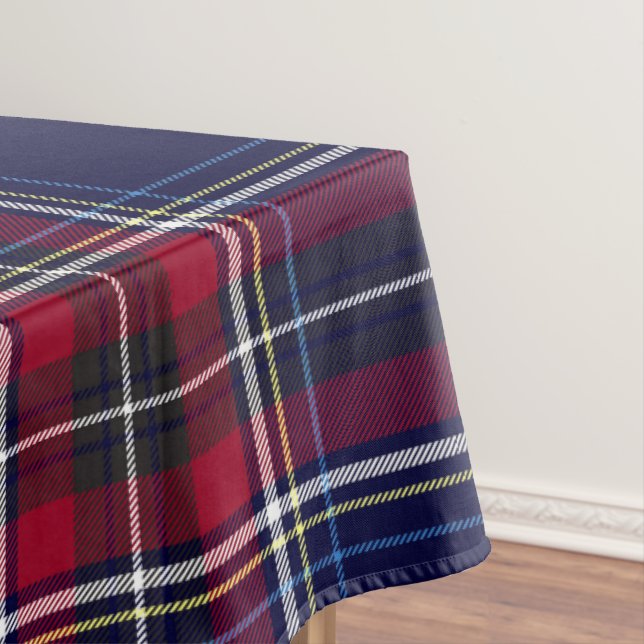Nappe Plaid classique en marine et en rouge (In Situ)