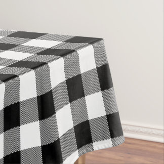 Nappe Plaid de buffle noir et blanc