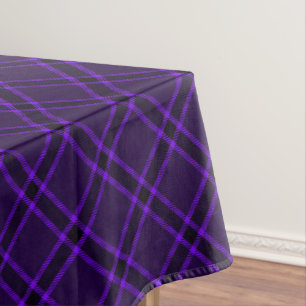 Nappe Plaid de buffle pourpre et noir, tartan écossais