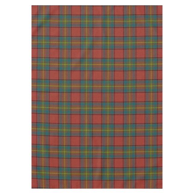 Nappe Plaid de Clan écossais Oliver Red Tartan (Devant)