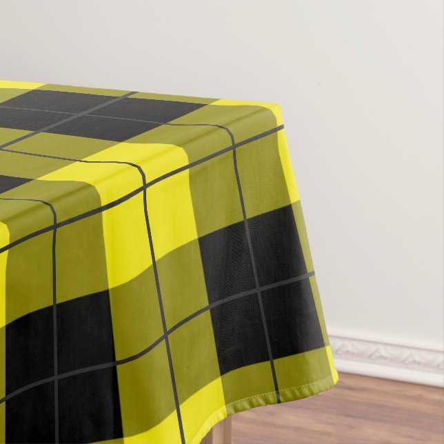 Nappe Plaid Jaune Noire (In Situ)