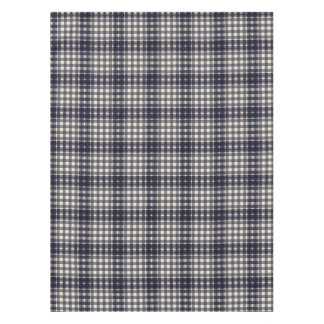 Nappe Plaid noir et crème classique