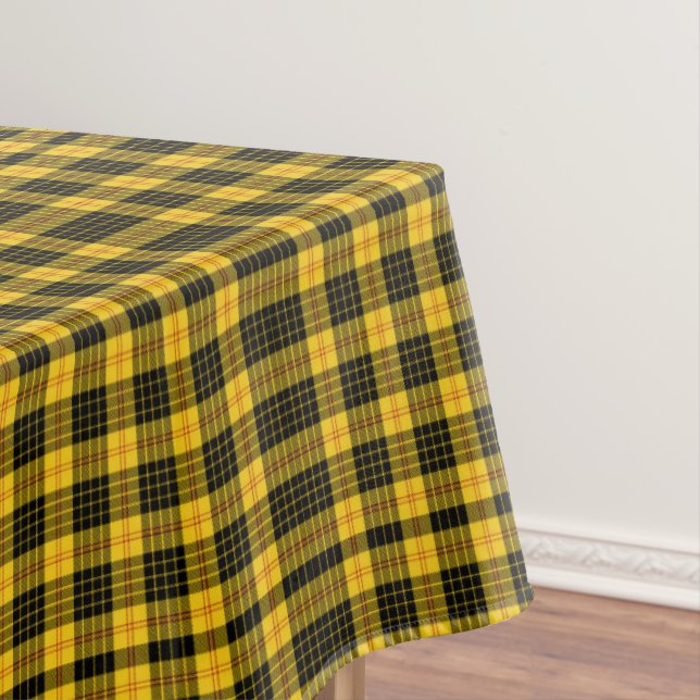 Nappe Plaid noir jaune classique (In Situ)