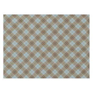 Nappe Plaid polarisé dans le bleu et le brun
