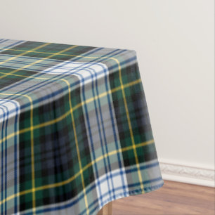 Nappe Plaid Tartan Classan Vert Blanc Rustique Anniversa