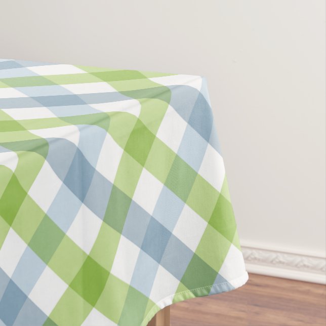 Nappe Plaid Vert Et Bleu Pastel (In Situ)
