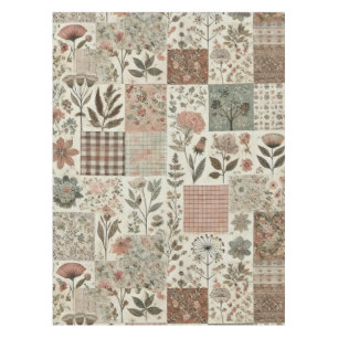Nappe Planche à pattes rose vertes et bleues Vintage Flo