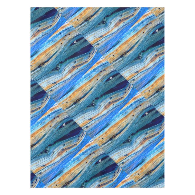 Nappe planches de genièvre patinées bleues (Devant)