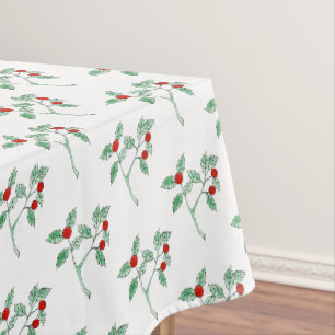 Nappe plante de baie rouge