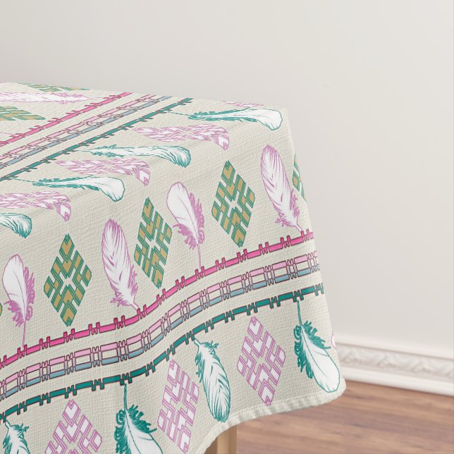 Nappe Plumes ethniques de style de boho (In Situ)