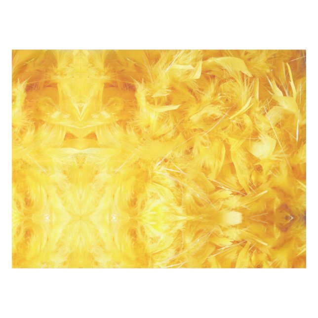 Nappe Plumes jaunes vives (Devant (Horizontal))