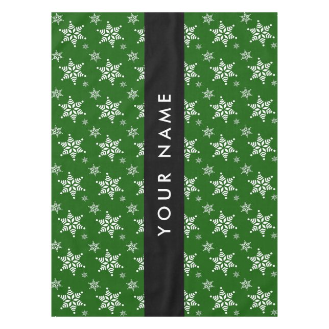 Nappe Pneus blancs, Vert, Votre nom, Personnaliser (Devant)