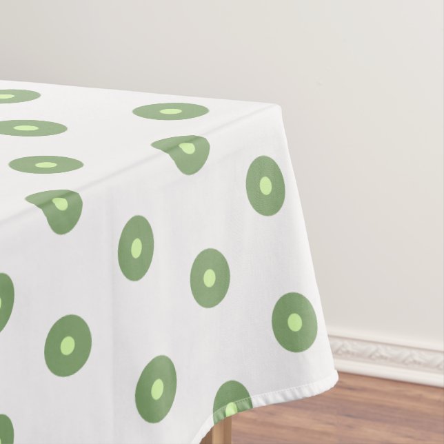 Nappe Points blancs et verts  (In Situ)
