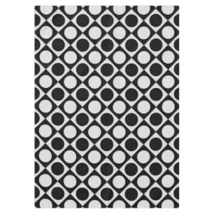 Nappe Points & Carrés / noir blanc + vos idées