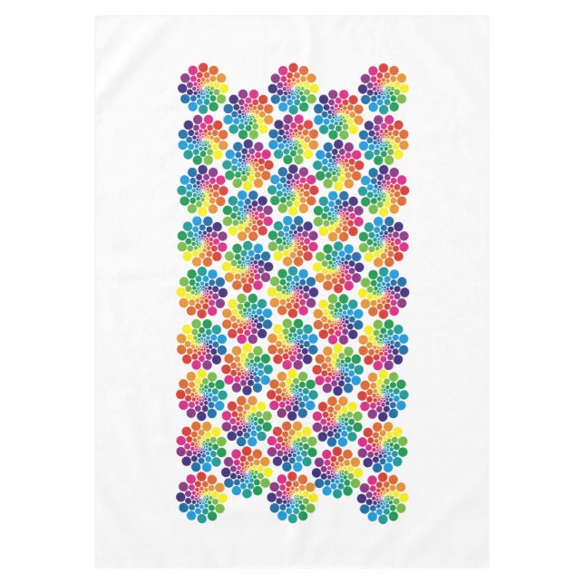 Nappe Points de couleur Cercle Motif + votre arrière - p (Devant)