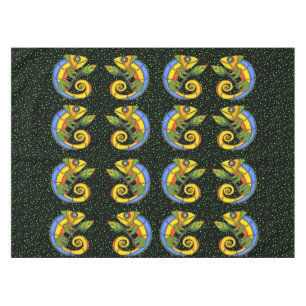 Nappe Points de la branche de Lizard coloré